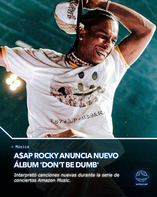 Noticias Música | A$AP Rocky anuncia nuevo álbum 'Don't Be Dumb' - Clean Lab