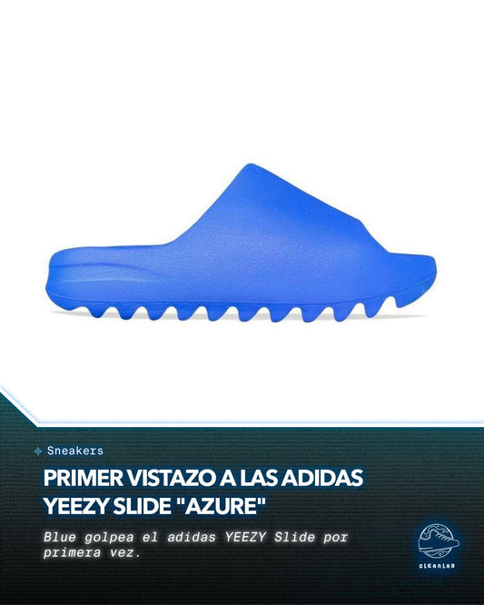 Noticias Sneakers | Primer vistazo a las adidas YEEZY Slide "Azure" - Clean Lab