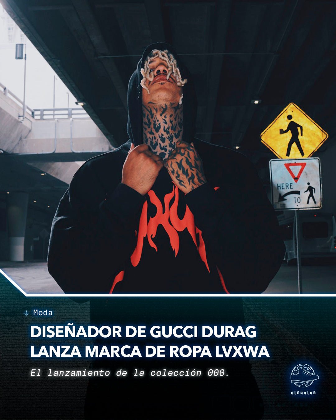 Noticia Moda | El diseñador de Gucci Durag "Durag Dev" lanza la marca de ropa de calle de lujo LVXWA - Clean Lab