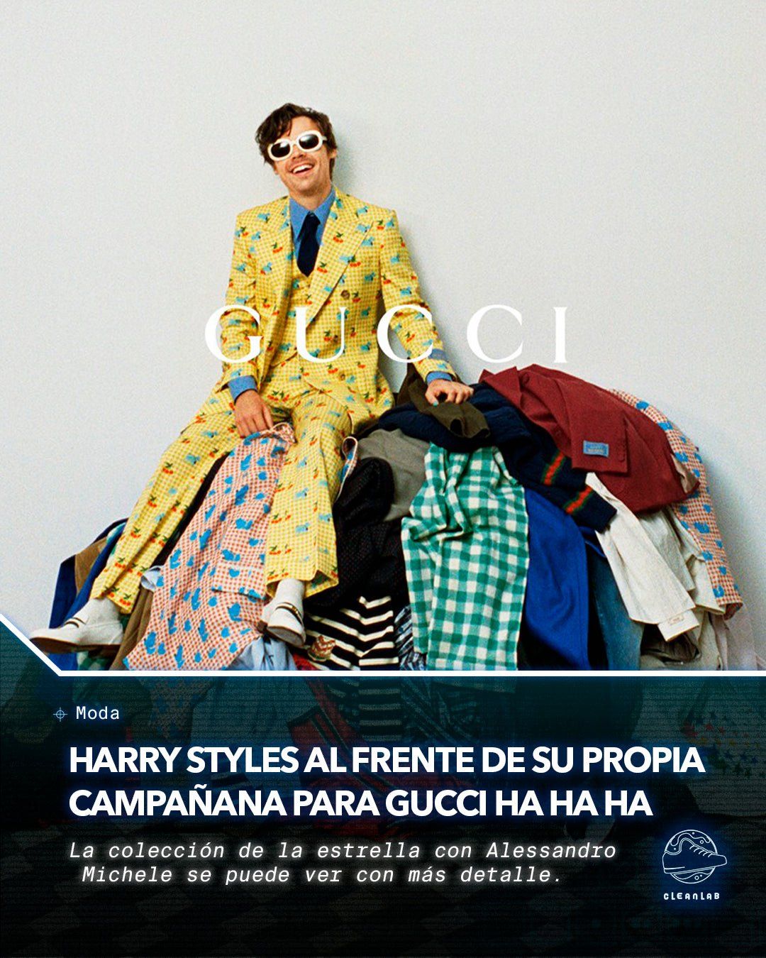 Noticia Moda | Vea y mire a Harry Styles al frente de su propia campaña para Gucci JA JA JA - Clean Lab