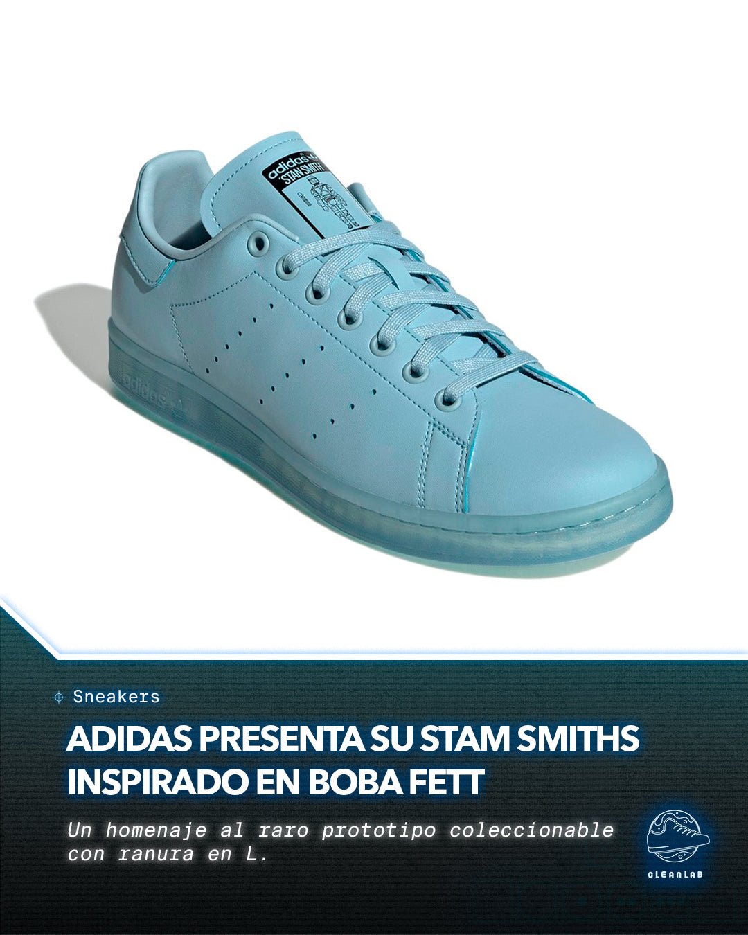 Noticia Sneakers | Adidas presenta su Stan Smiths inspirado en la figura de Boba Fett - Clean Lab