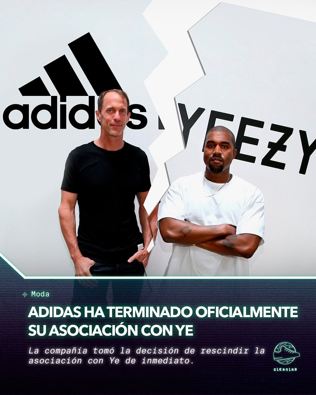 Noticias Moda | ACTUALIZACIÓN: adidas ha terminado oficialmente su asociación con Ye - Clean Lab