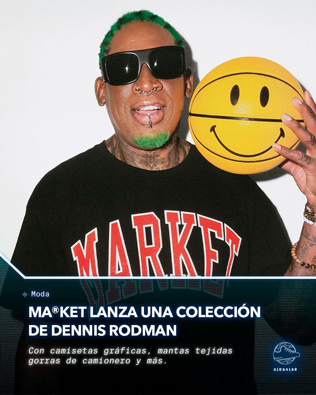 Noticias Moda | MA®KET lanza una colección de Dennis Rodman - Clean Lab