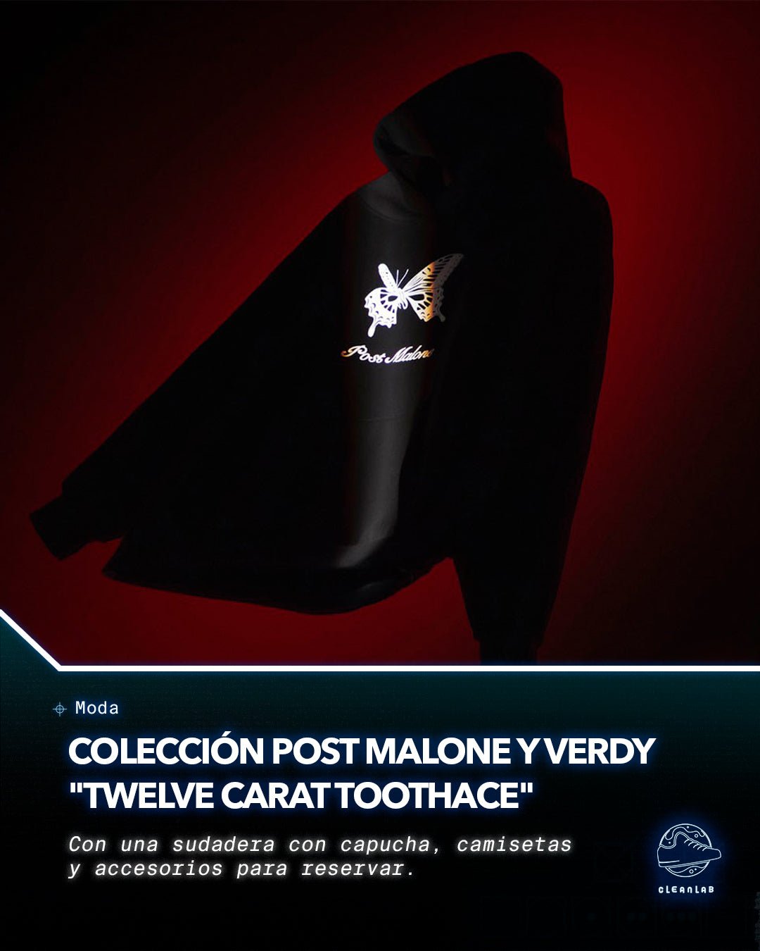 Noticias Moda | Post Malone y Verdy se unen para la colección de merchandising "Twelve Carat Toothache" - Clean Lab