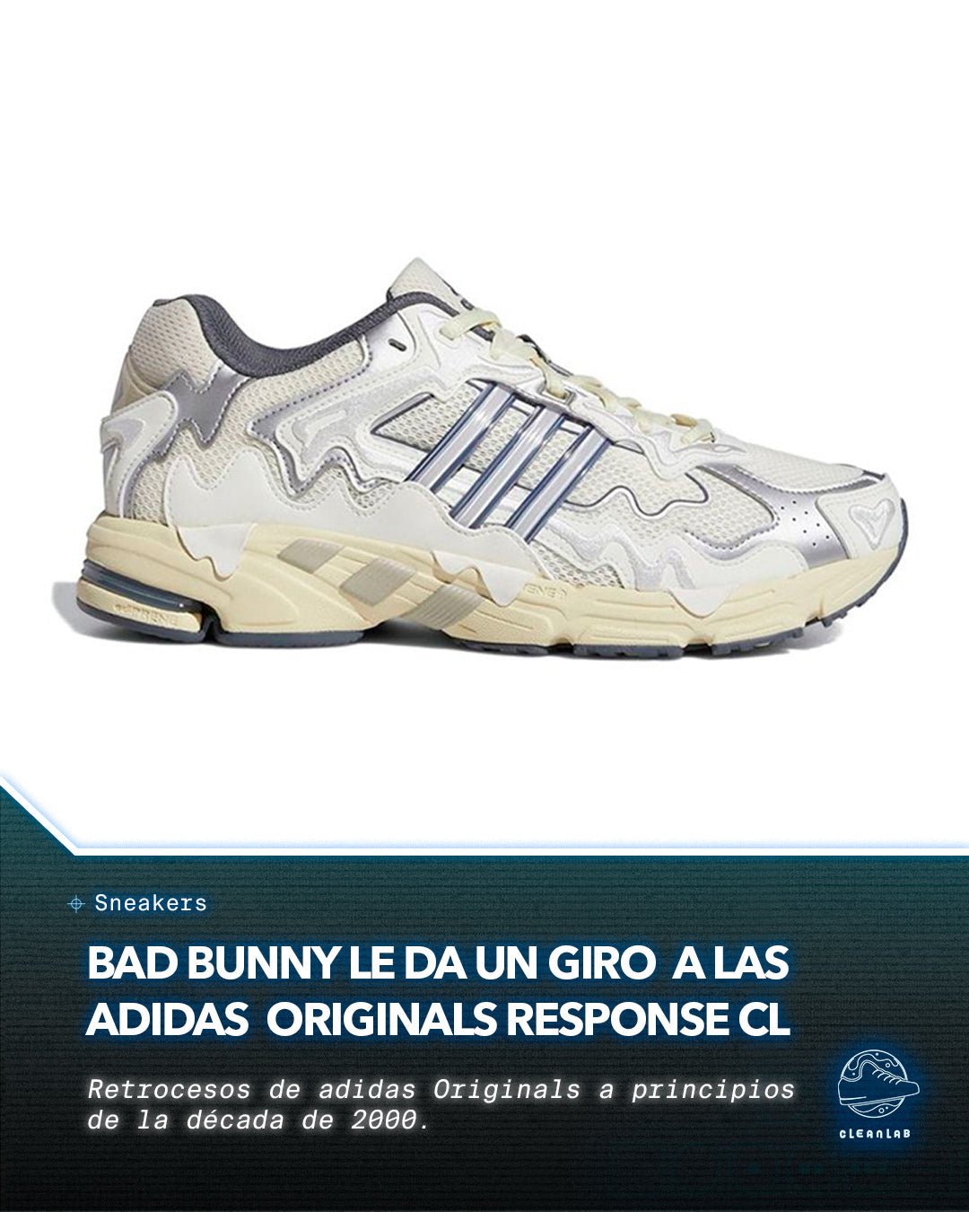 Noticias Sneakers | Bad Bunny le da un giro a la adidas Originals Response CL - Clean Lab