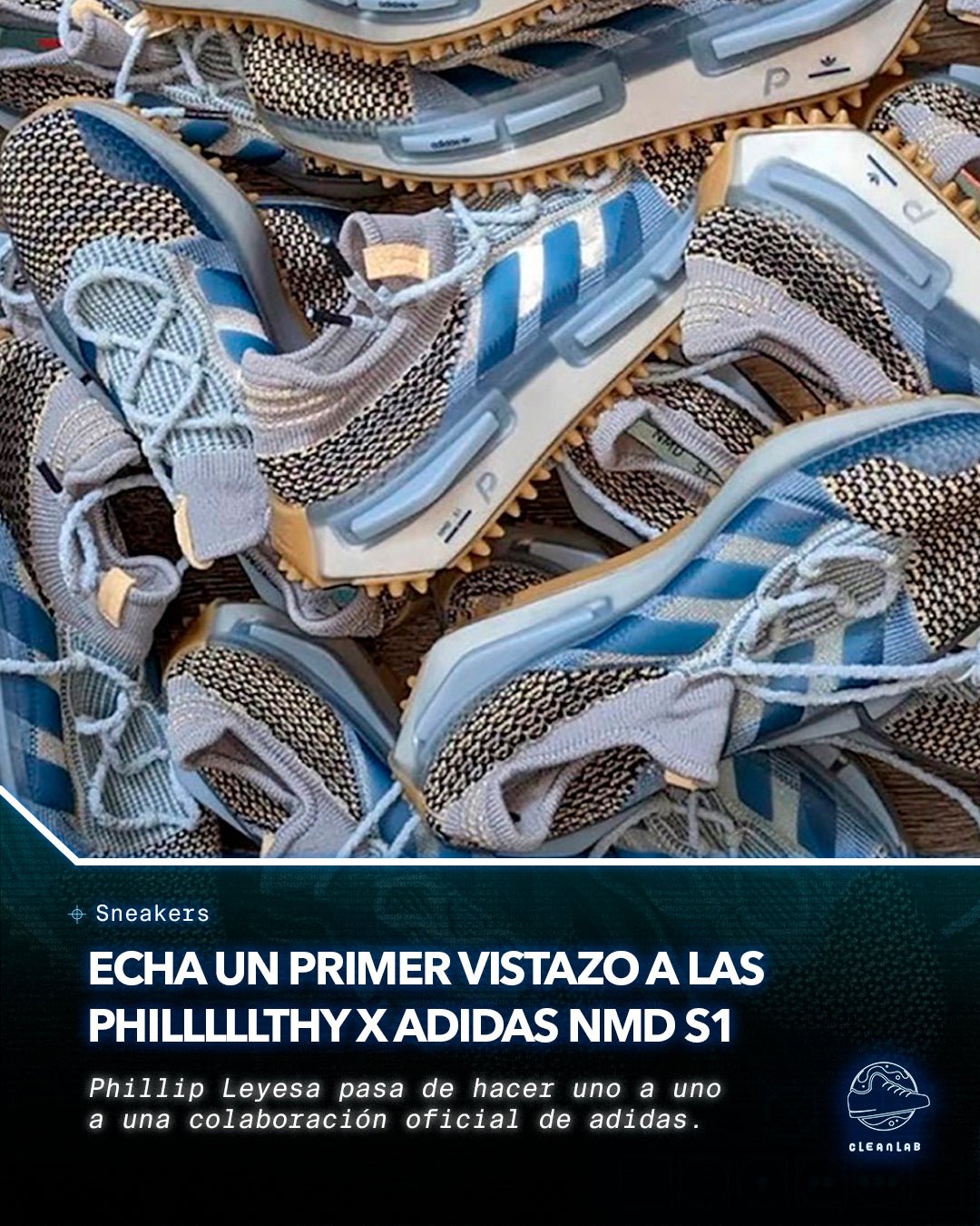 Noticias Sneakers | Echa un primer vistazo a las Philllllthy x adidas NMD S1 - Clean Lab