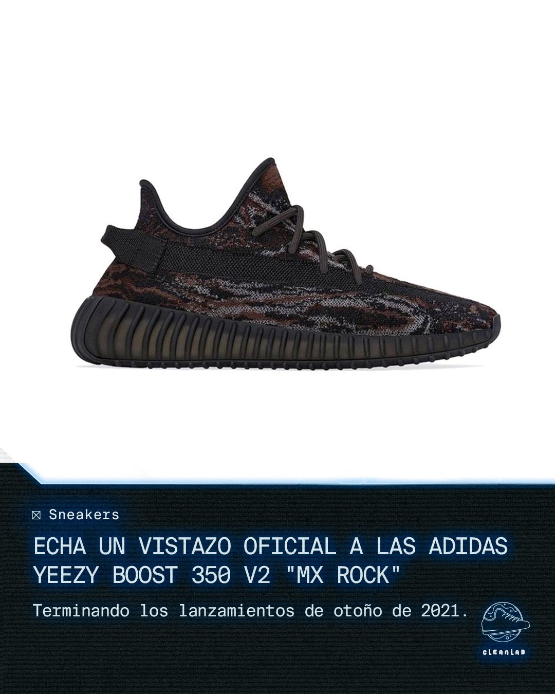 Noticias Sneakers | Echa un vistazo oficial a las adidas YEEZY BOOST 350 V2 "MX Rock" - Clean Lab