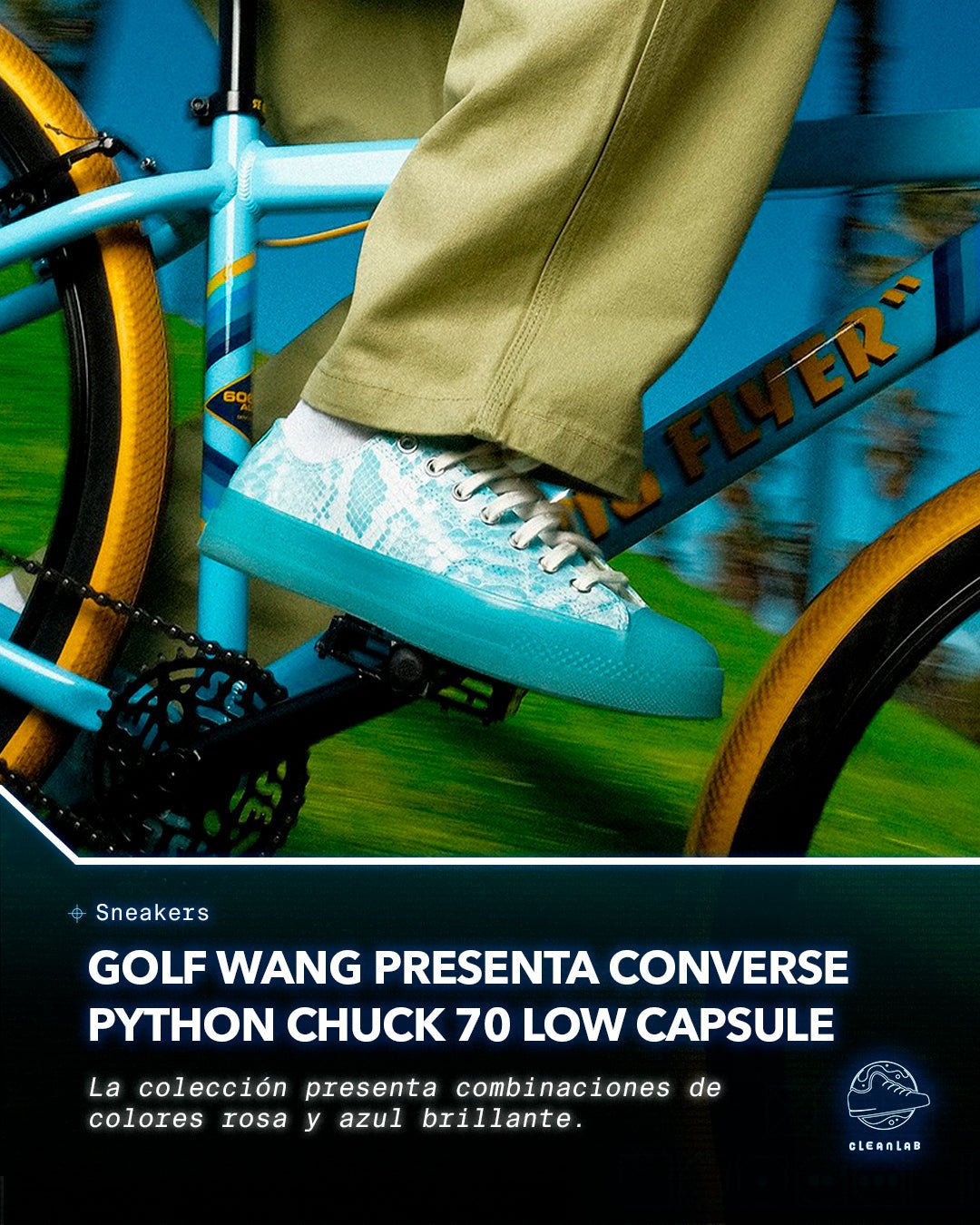 Noticias Sneakers | GOLF WANG presenta las nuevas Converse Python Chuck 70 Low Capsule - Clean Lab