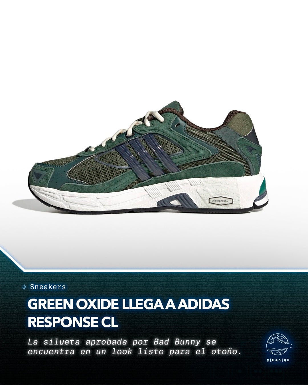 Noticias Sneakers | "Óxido verde" llega a adidas Response CL - Clean Lab