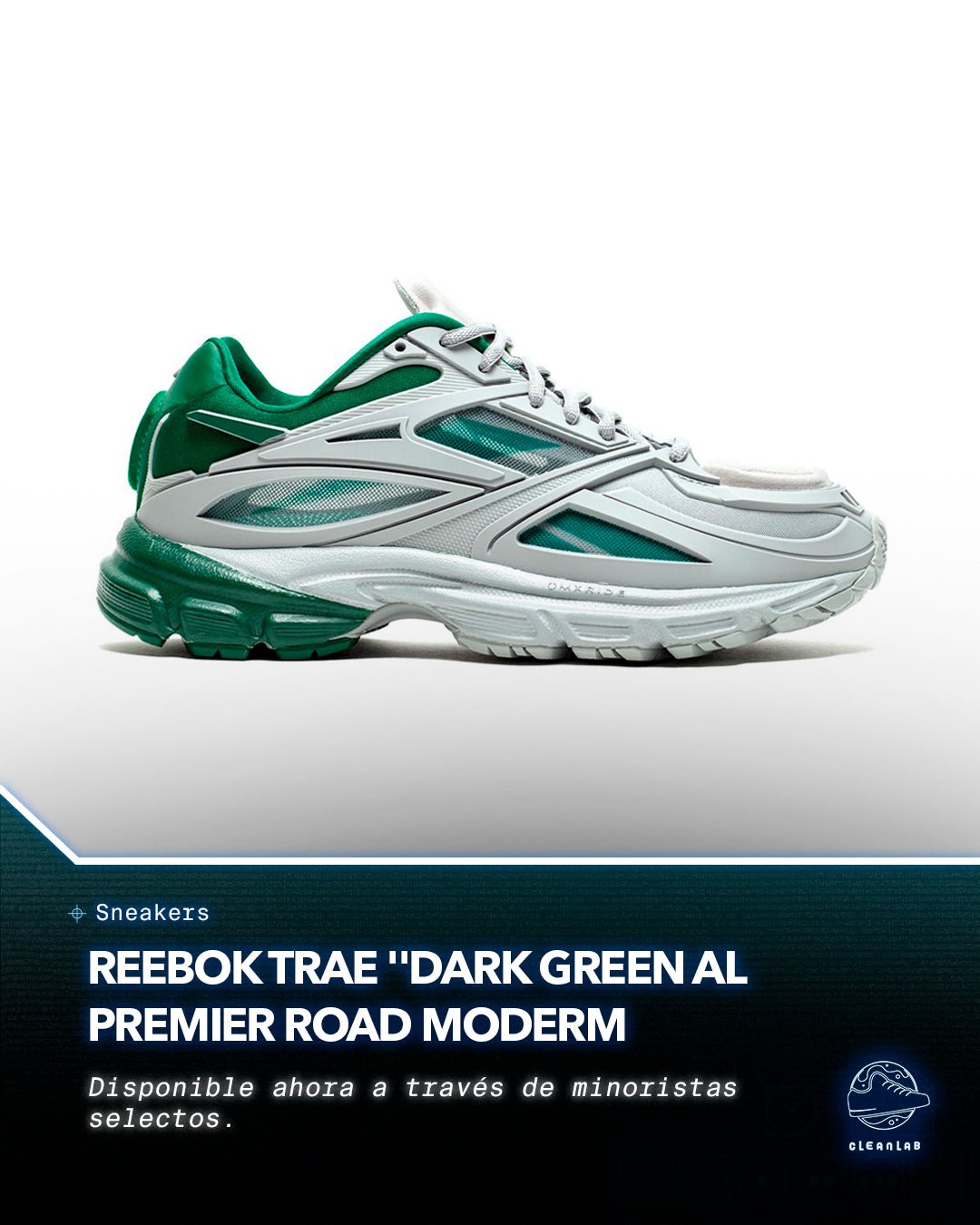 Noticias Sneakers | Reebok trae "Dark Green" y "Vector Navy" al Premier Road Modern - Clean Lab