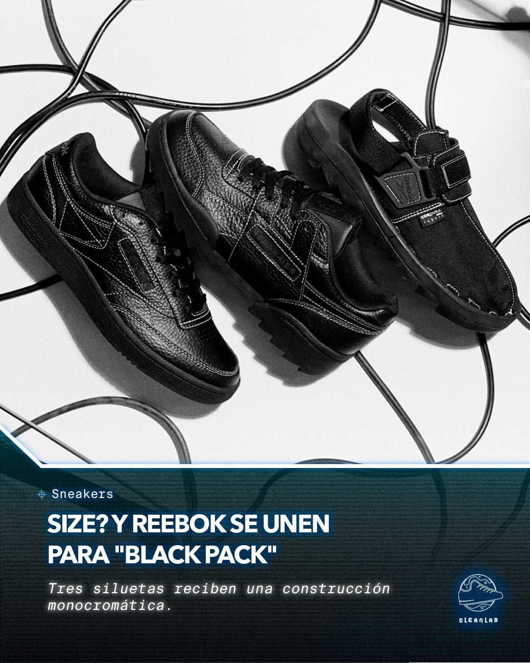 Noticias Sneakers | ¿Talla? y Reebok se unen para "Black Pack" - Clean Lab