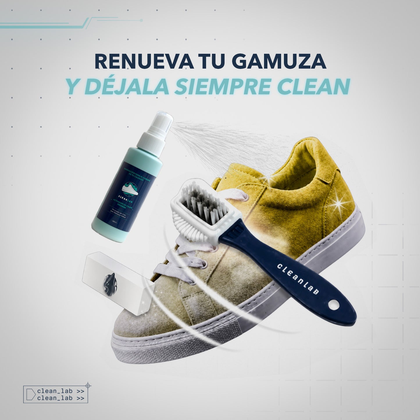 Pack Refill - Botella refill de recarga + Escobillas + Renovador Gamuza
