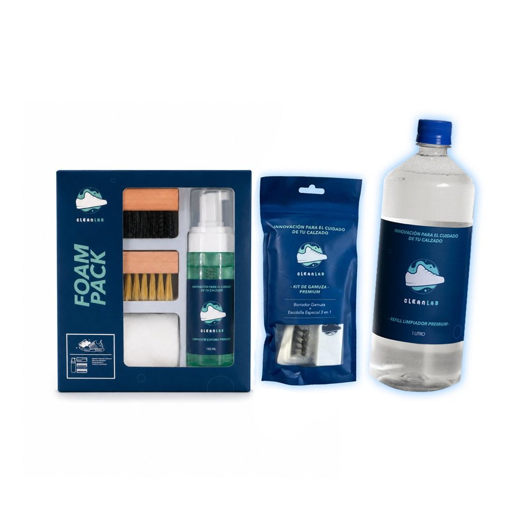 Total Clean — Foam Pack + Kit de Gamuza + recarga de 1 litro