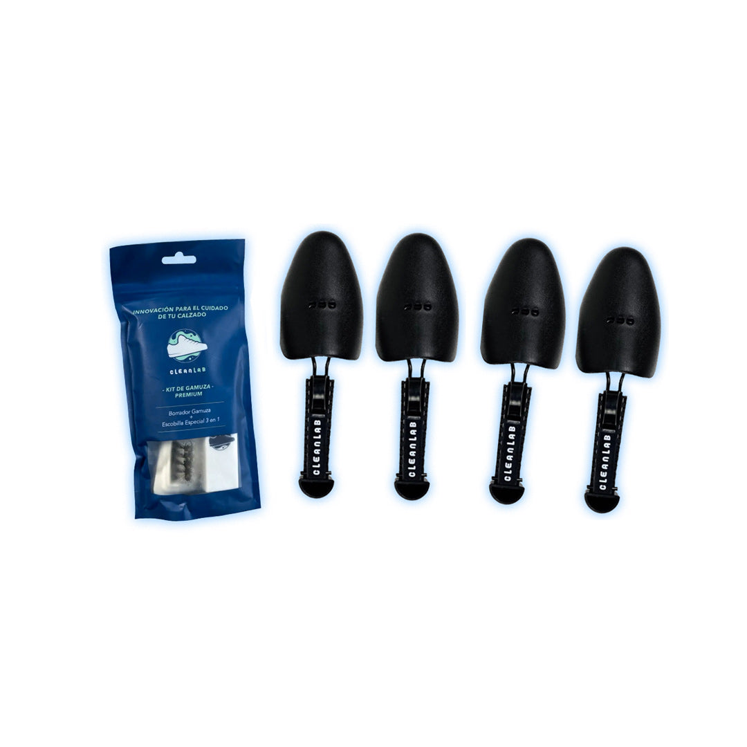 Kit de Gamuza Premium + Hormas Premium 2 pares - Limpieza y Protección Tenis