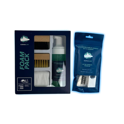 Kit de Gamuza + Foam Pack - Limpieza de Tenis