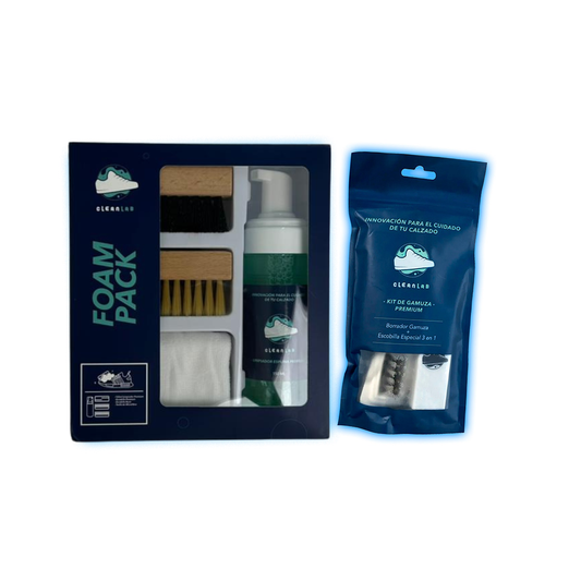 Kit de Gamuza + Foam Pack - Limpieza de Tenis
