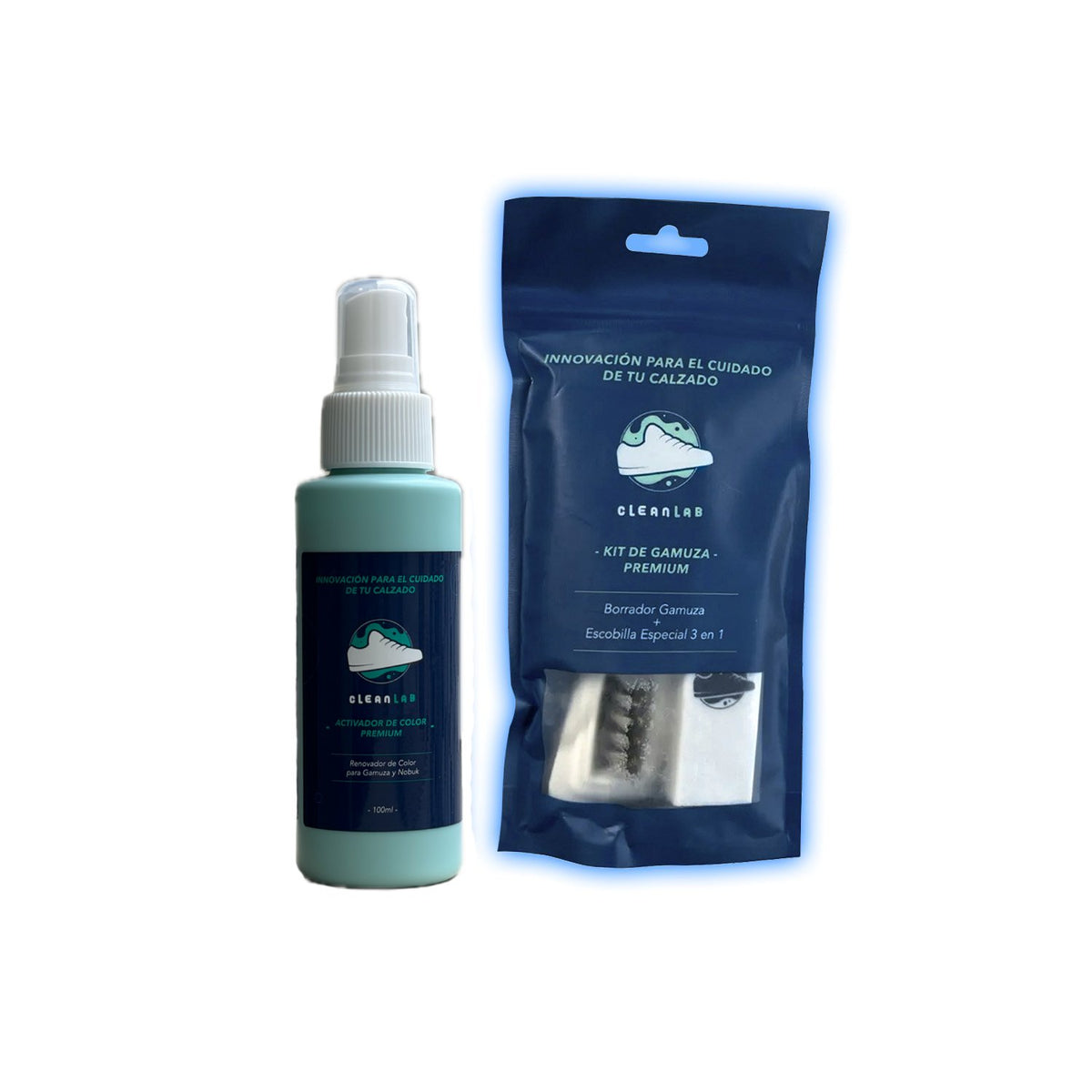 Kit de Gamuza Premium junto al Activador de Color Premium del Pack Gamuza Duo