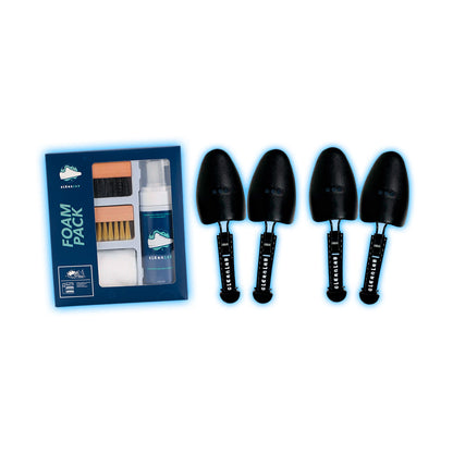 Foam Pack + Hormas Premium 2 pares - Limpieza y Protección de Tenis