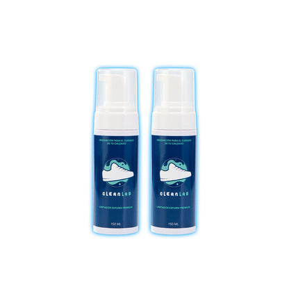 Foam Pack + Limpiador Espuma Premium 2 unid - Limpieza de Tenis